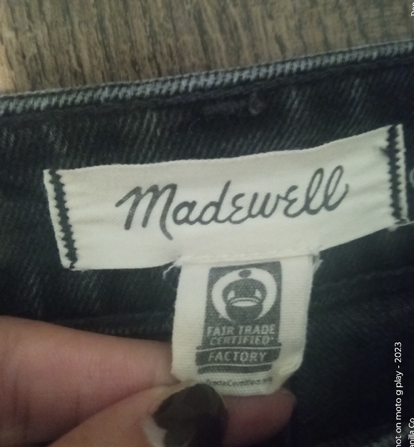 Madewell Women's The Curvy Perfect Vintage Jean Straight Leg Black Size Small 26 - Picture 5 of 12